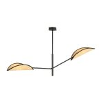 Emibig Plafonnier Vene Acier Noir | Convient pour 2x E14 - Max 10W
