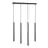 Emibig Suspension Luminaire Selter Acier Noir | Convient pour 4x G9 - Max 8W