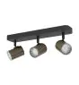 Eglo Plafonnier Consuma 1 Acier Bronze Noir | IP44 - Convient pour 3x GU10 